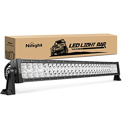 Nilight LED Light Bar 32 Inch 180W 12600LM Spot Flood Combo Driving Lamp Roof Bumper Off Road Work Pods for Van Camper Wag...