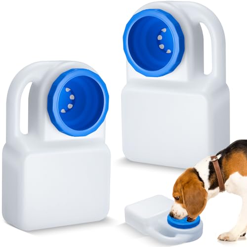 Ziliny 2 Pcs 3 Quart No Spill Portable Dog Travel Water Bowl Pet Water Bowl for Pet Dispenser for Small Large Dogs Cats Ca...