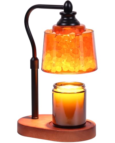ZAXLZMHSD 3-in-1 Candle Warmer Lamp with Timer Dimmable, Himalayan Salt Lamp & Passive Diffuser, Gifts for Women, House Wa...