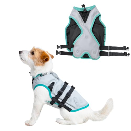 Suitical Dry Cooling Vest for Dogs | Canine Cooling Vest for Hot Weather | Dog Cool Down Jacket | Machine Washable | S | N...