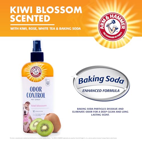 Arm & Hammer for Pets Super Deodorizing Dog Spray with Baking Soda for Odor Control, Freshens Coat Between Baths, pH Balan...