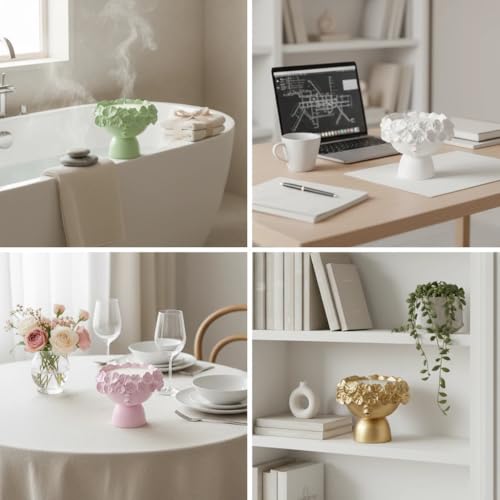 Crown Tales 4-Piece Scented Candle Gift Set – Floral Crown Sculptural Candles, Decorative Home Fragrance for Living Room, ...