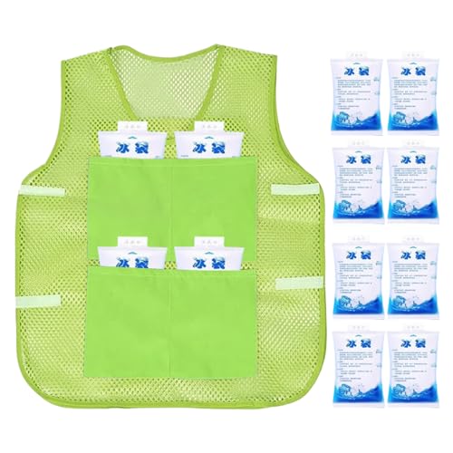 Cooling Vest for Men, Ice Vest with 8 Ice Packs, Cool Jacket for Hot Weather, Unisex Adult Workout Apparel