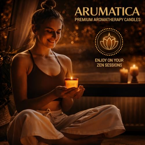 Premium Aromatherapy Candle Set | Stress Relief Soy Wax Candles with Relaxing Scents | Scented Candles for Home Yoga, Medi...