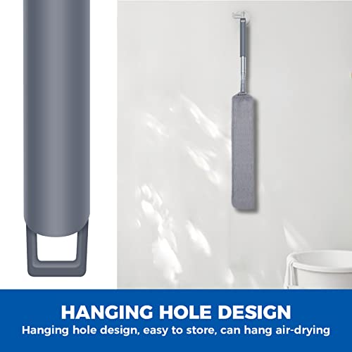 Retractable Gap Dust Cleaner Cleaning Tools with 2 Microfiber Dusting Cloths Long Handle 60inches Washable and Retractable...