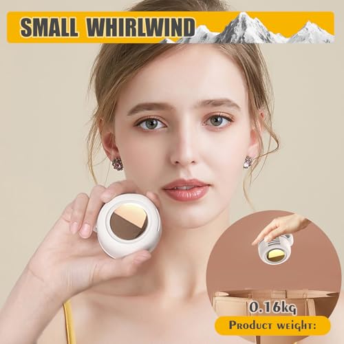 Portable Silent Mini Bladeless Electric fan Clip-On,3-Speed Rotatable Hands-FreeClip-On Fan for Shirt and Waist,Portable M...