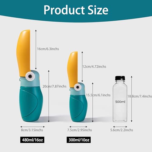 Dog Water Bottle Portable,Puppy Travel Water Bowl,Dog Water Bottle Dispenser for Walking,Puppy Essentials,One-Touch Water ...