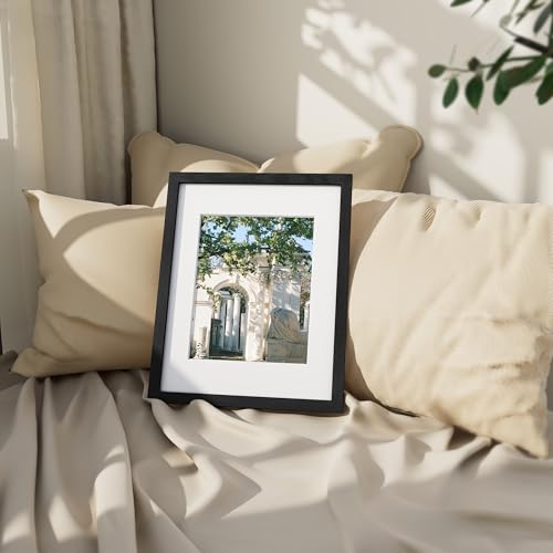 Vittanly 11x14 Picture Frame, Display Pictures 8x10 with Mat or 11x14 without Mat, Photo Frame for Wall Mounting, Black, 1...