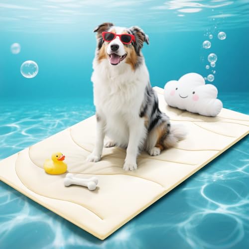 Babygreat Dog Cooling Mat, 48" x 28" Reversible Self-Cooling Mat for Medium Dogs, Arc-Chill Cool Pad for Dogs and Cats Was...