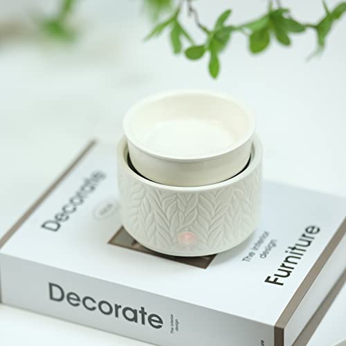 EQUSUPRO Wax Melt Warmer for Scented Wax Melts 3-in-1 Electric Ceramic Candle Wax Warmer Burner Fragrance Wax Melter for H...