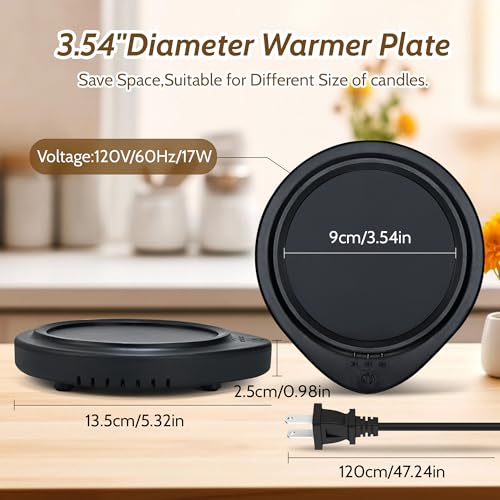 Candle Warmer with Timer, Coffee Mug Warmers for Large Jar,Safely Releases Scents Without a Flame, Melt The Candle Quickl...