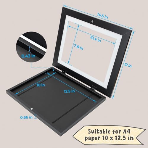 Golden State Art, 10x12.5 Kids Art Frames, Front-Opening Picture Frame Great for Kids Drawings, Artworks, Children Art Pro...