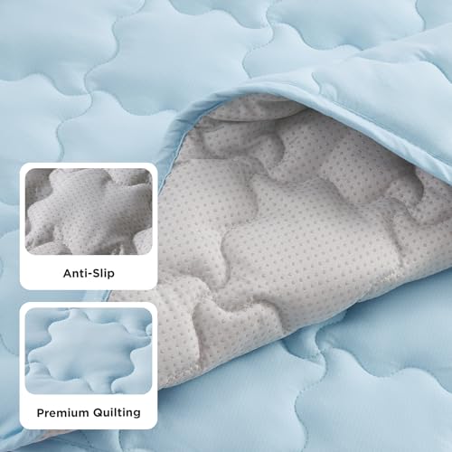 Bedsure Cooling Dog Mat Extra Large, Q-Max>0.5 XL Thin Breathable Cold Crate Pad for Pet, Portable Washable Kennel Bed for...