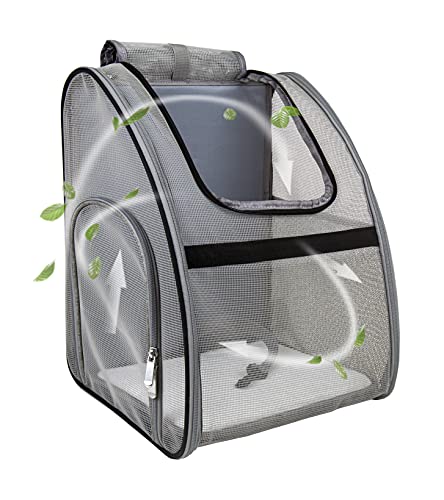 NextFri Pet Carrier Backpack, Ventilated and Breathable for Cats Dogs, Collapsible Designed for Travel, Hiking & Outdoor U...