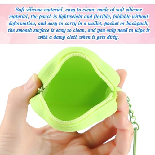 Sunnymove 24 Pack Flower Silicone Coin Purse Mini Zipper Pouch Bag, Small Change Wallet for Women Girls, Cute Party Favor ...
