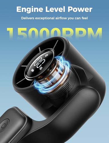Aecooly Ultra-Pocket Portable Handheld Turbo Fan, 5 Gear AirGimbal Jet Force Airflow, Up to 15 Working Hours, USB Recharge...