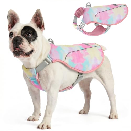 KYEESE Dog Cooling Vest Lightweight Jacket Cooling Vest for Dogs Adjustable Straps Summer with D Ring Breathable Dog Jacke...