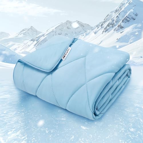 Luciphia Premium Cooling Dog Blanket for Small Medium Dogs Q-max>0.4 Washable Self-Cooling Cat Pet Mat Puppy Breathble Cal...