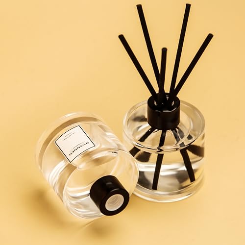 RYANNER Reed Diffuser Set of 3 Pack,Lavender Eucalyptus/White Jasmine/Lemongrass Scented Oil Diffuser with Sticks(1.7 fl o...