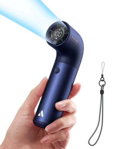 Aecooly Portable Handheld Fan, Powerful Turbo Air Tube Fan, 19000 RPM High Speed Aero Pro, 15H Max Cooling Time, 6 Speeds ...