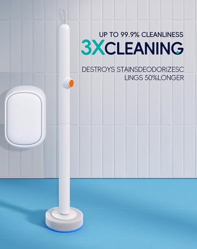 LFBEAR Disposable Toilet Cleaning System - Toilet Wand Kit with 18 High-Performance Refills, Wall Mounted Brush and Holder...