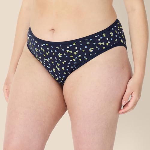 Amazon Essentials Women's Breathable Cotton Bikini Brief Underwear with Full Coverage, Multipacks