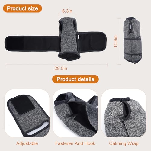 SoeKoa Cat Anxiety Jacket, Anxiety Vest for Cats, Jackets for Cats Only, Self-Adhesive Adjustable Pet Cat Calming Wrap Shi...