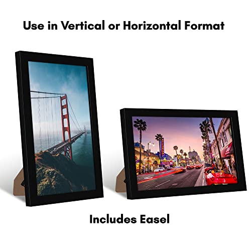 Americanflat 8x12 Picture Frame with Shatter-Resistant Glass - Signature Collection - Gallery-Style Frames Made of Enginee...