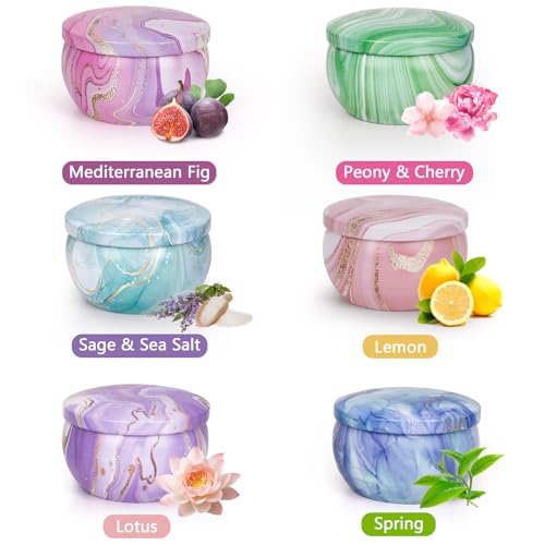 Candles Gifts for Women, 6 Pack Scented Candles for for Home Scented, Natural Soy Wax Aromatherapy Candle Gift Set for Chr...