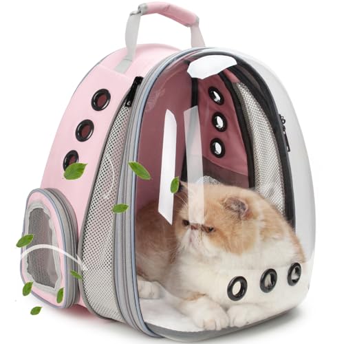 Lollimeow Cat Carrier Backpack, Expandable Bubble Pet Carrier for Cats and Small Dogs, Airline Approved Travel Backpack fo...