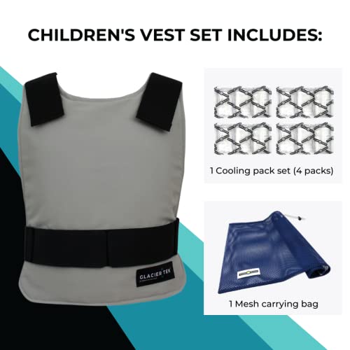 Glacier Tek Children's Cool Vest with Nontoxic Cooling Packs