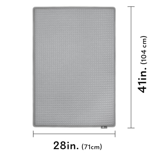 Paw Inspired Cooling Orthopedic Crate Pad for Dogs and Cats, Washable Memory Foam Dog Cooling Mat (41x28 Inch Large Size f...