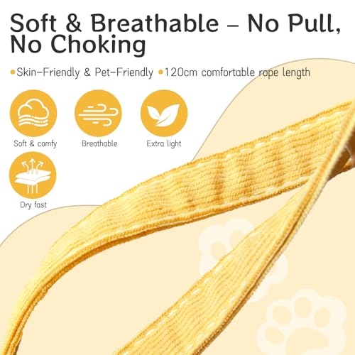 Cat Harness and Leash Set - Anti-Escape Adjustable Cat Vest, Soft Breathable Kitten Harness for Outdoor Walking and Training
