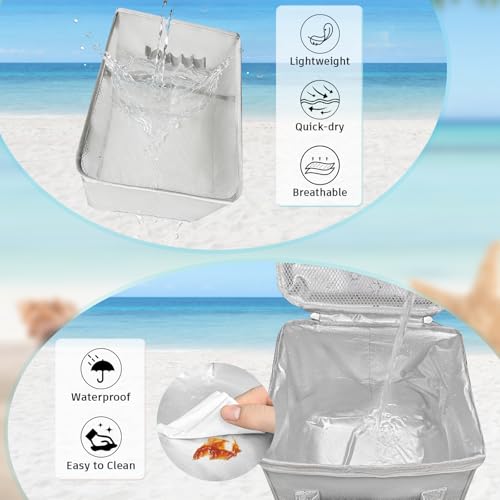 XYFuuee 2-in-1 Cooler Organizer Insert for X Large Bogg Bag Accessories, PEVA Portable Leak-Proof Ice Chest, Lightweight M...