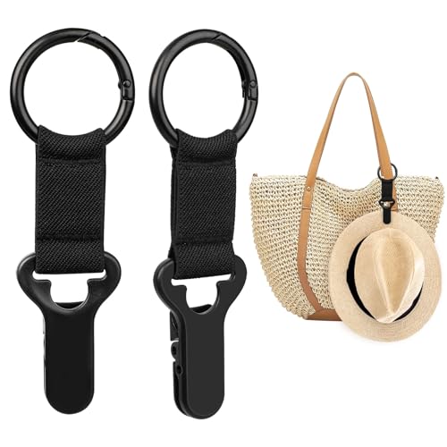 Niveaya Hat Clip for Travel on Bag - 2 Pack, Vacation Beach Cruise Essentials Accessory for Travel Handbag Backpack Luggag...