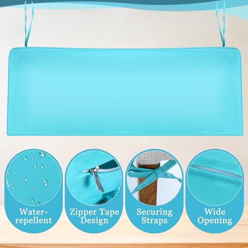 SmoothNovelty 48x18 Inch Patio Bench Cushion Covers Outdoor Waterproof UV Protection Loveseat Swing Replacement Cover with...