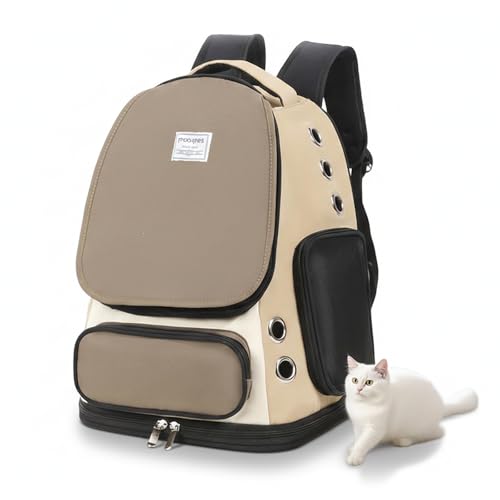 GixDix Cat Backpack Carrier, TSA Airline Approved Pet Travel Bag for Small Medium Dogs, Ventilated Hiking Camping Backpack...