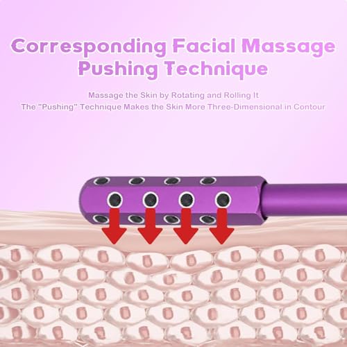 Ice Roller for Face, Germanium Stone Faceroller for Up Lifting and Skin Care, Beauty Sculptor Roller, Uplifting Face Massa...