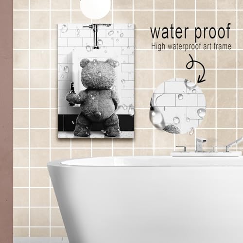 DIHSIEG 12x16 Canvas Wall Art funny bathroom wall art Print Poster Vintage Poster Frameless Floral Can be hung on the Wall...