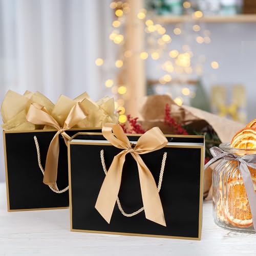 Gfractolux Large Gift Bags for Present, 1 Pcs Gift Bags for Women Men with Tissue Paper and Cards, Gift Bags for Birthday...