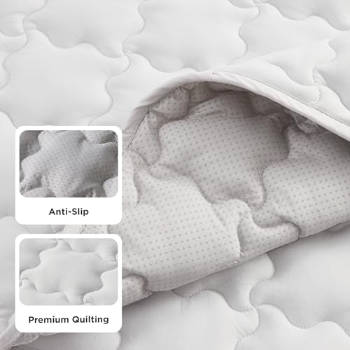 Bedsure Cooling Mat for Large Dogs, Q-Max>0.5 Thin Breathable Cold Crate Pad for Pet, Portable Washable Kennel Bed for Sum...