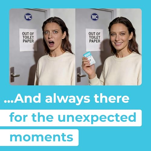 Impossibly Compact Travel Flushable Wipes - 99.5% Water and Aloe - Safe for Sensitive Skin & Hypoallergenic - Travel Essen...
