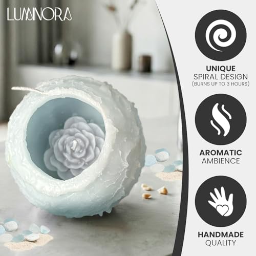 Spiral Light Candle - Unique Spiral Wick Candle Innovative Hollow Round Design - Decorative Candles for Home Decor - Cool ...