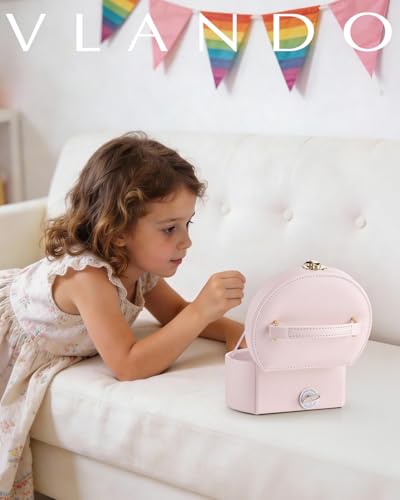 Vlando Musical Jewelry Box for Girls - Valentines Day Gifts for Daughter Kids - Birthday for Girls Ages 4 5 6 7 8-12 Year ...