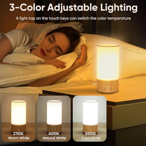 Caromolly Light Therapy Lamp, Happy Lamp 10,000 LUX UV Free with 3 Color Temperature & 5 Brightness Level, Full Spectrum L...