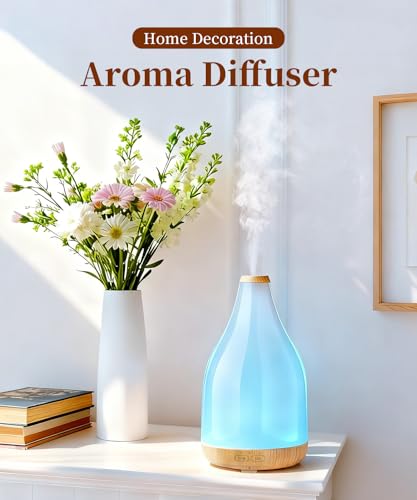 KinYiLO Essential Oil Diffuser for Home, 300ML Modern Décor Aromatherapy Diffusers Large Room Fresh Air Scent, Ultrasonic ...