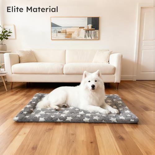 Dog Bed Mat, Dual-Sided Dog Crate Bed Mat - Ultra Soft & Machine Washable Kennel Pad for Small Dogs, All-Season Comfort Pe...