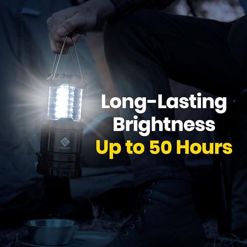 Etekcity Lantern Camping Essentials Lights, Led Flashlight for Power Outages, Battery Operated Lamp for Emergencies, Survi...