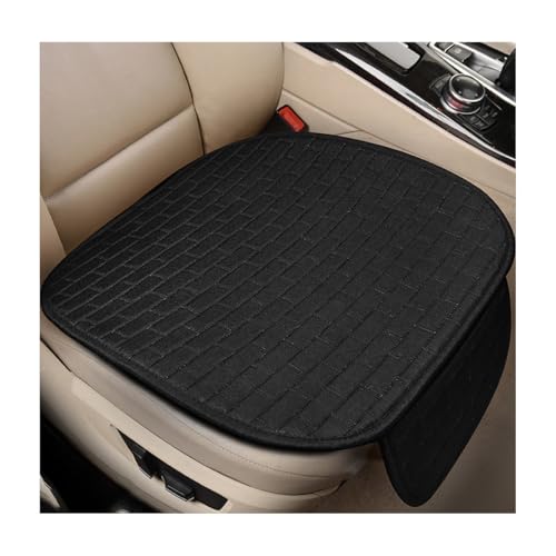 KVAEY Linen Back Car Seat Cover, Anti-Slip Long Bottom Rear Seat Cover Protector with Storage Pockets, Breathable Linen Re...