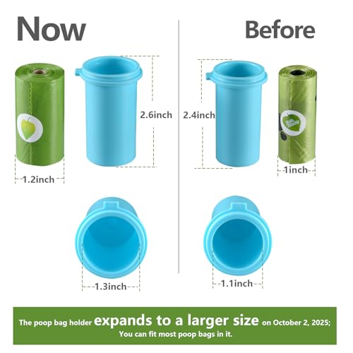Cibaabo Dog Water Bottle with Food Container & Poop Bag Holder, Travel Water Bowl, Portable Pet Dispenser, Dog Gifts Stuff...